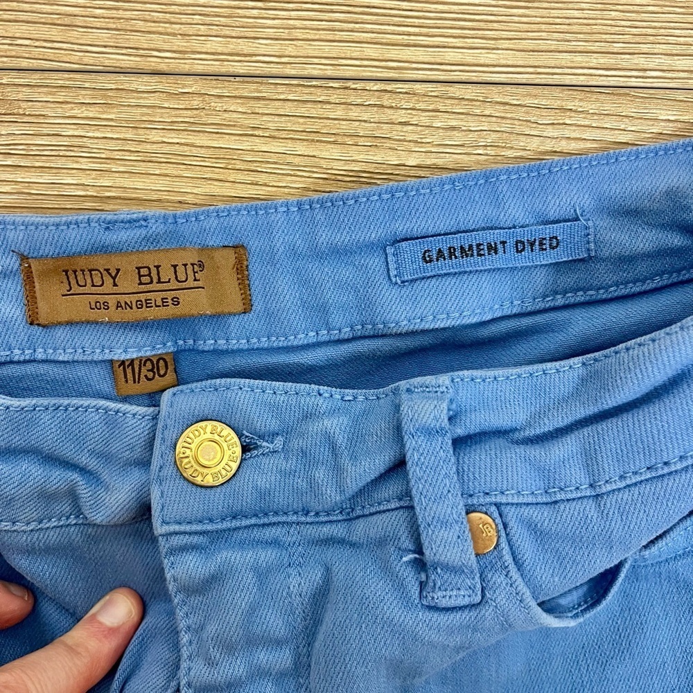 Judy Blue High Waist Crop Wide Leg Women's Blue Jeans Size 11/30 Style#JB88843 C - Picture 3 of 9